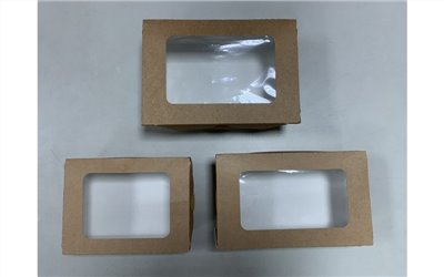 視窗牛皮餐盒